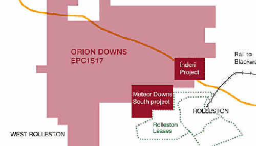 MINES PLANNED: Meteor Downs South and Inderi coal resources project. cont MINES PLANNED: Meteor Downs South and Inderi coal resources project. cont